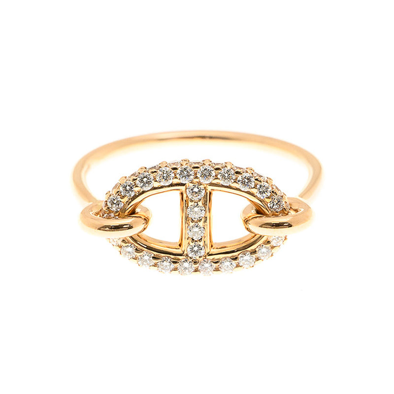 Hermes Farandole Diamond 18K Gold Ring