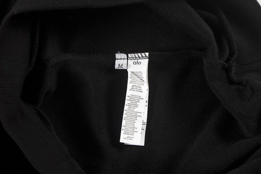 alo Logo Graphic Hoodie & Sweatpants Matching Set — neck_label