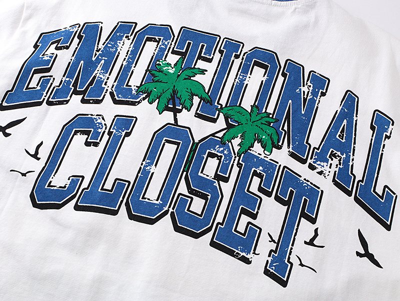 MIXED EMOTION Skeleton Guitar Graphic T-Shirt — detail
