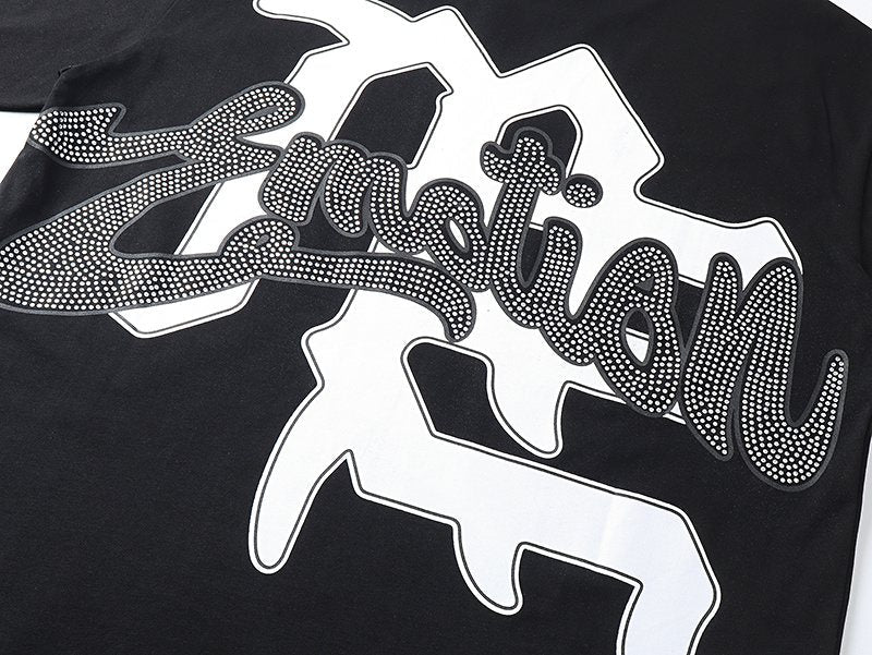 Mixed Emotion Angel Graphic Short-Sleeve T-Shirt — detail