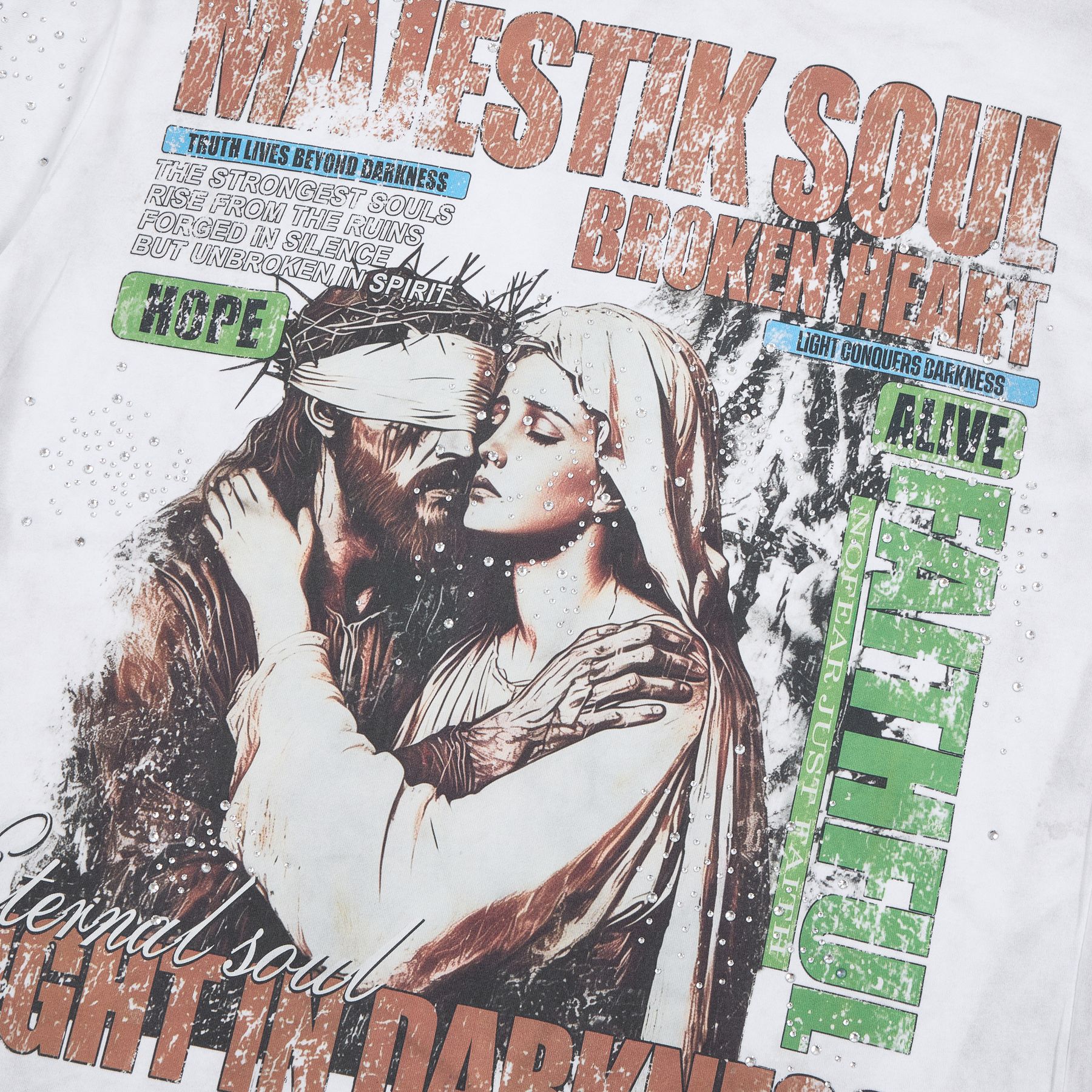 MAJESTIK Soul Graphic Short-Sleeve T-Shirt — detail