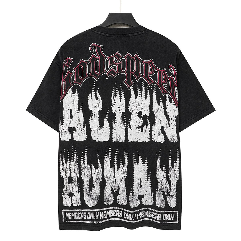 Godspeed Alien Human Graphic Short-Sleeve T-Shirt — back
