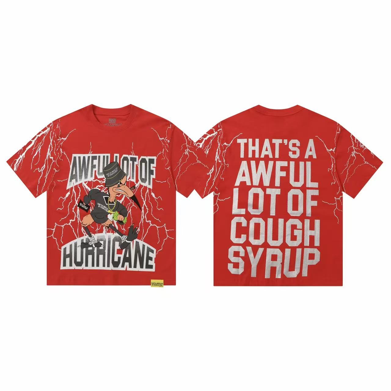 THAT'S A AWFUL LOT OF COUGH SYRUP Graphic T-Shirt & Shorts Set — detail