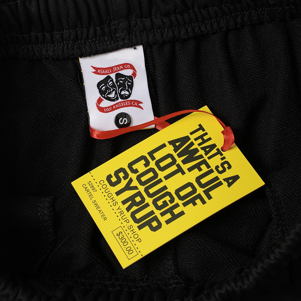 ASAALL Black Multicolor Graphic Shorts — hang_tag