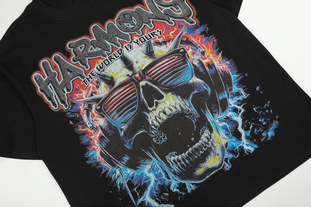HARMONY Skull Graphic Short-Sleeve T-Shirt — detail