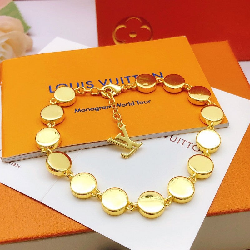Louis Vuitton Monogram Party 18K Gold Bracelet