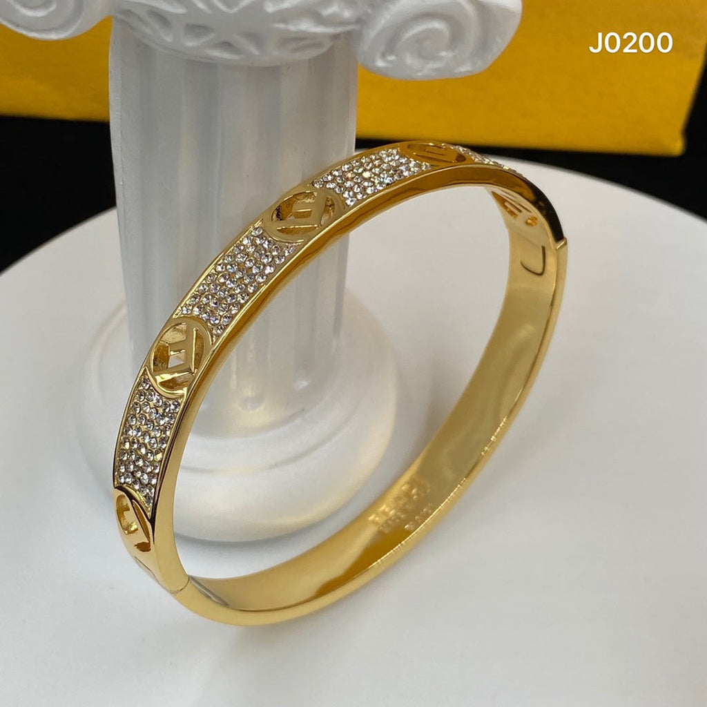 Fendi Is 18K Gold Bracelet