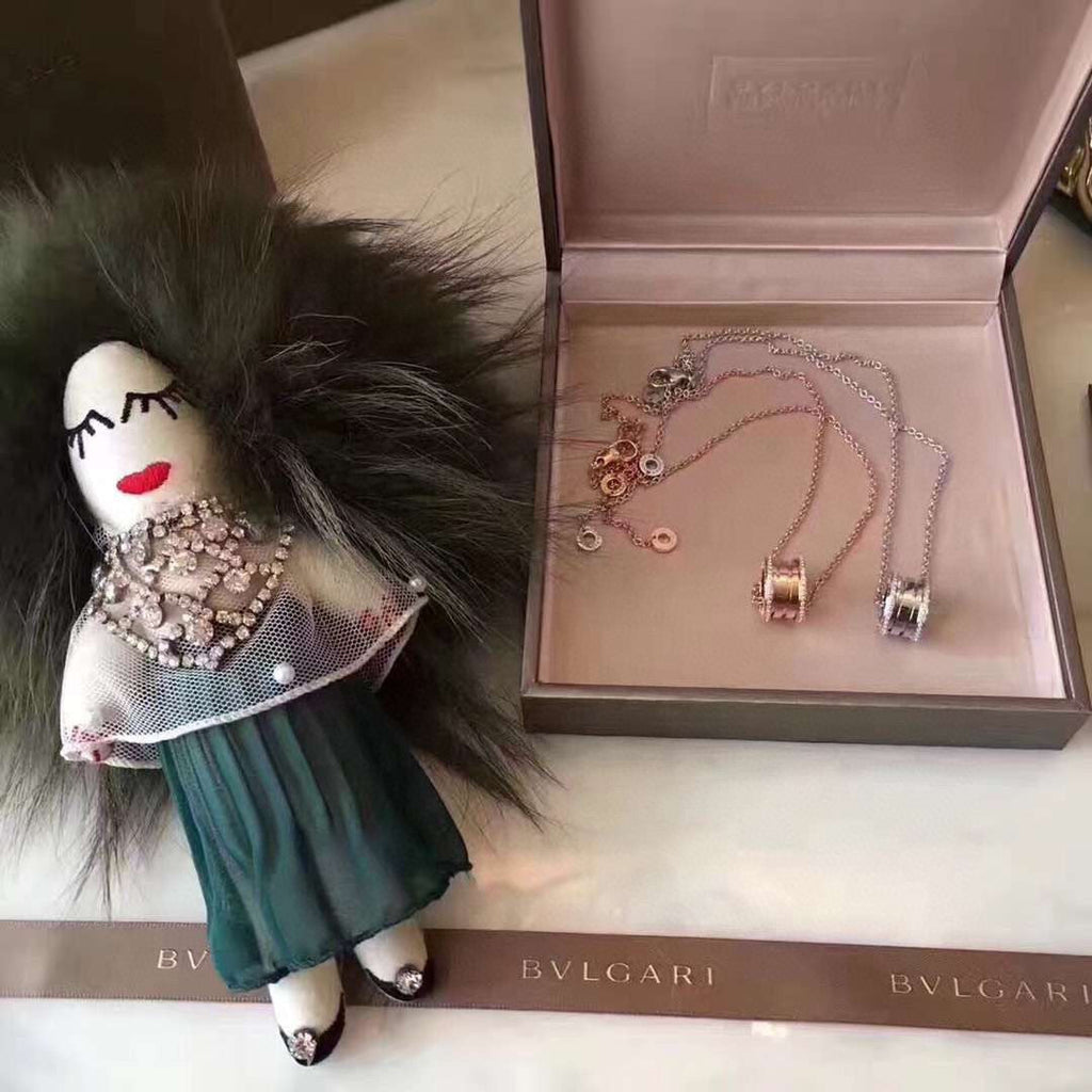 B.zero1 Pave Diamonds 18K Gold Necklace