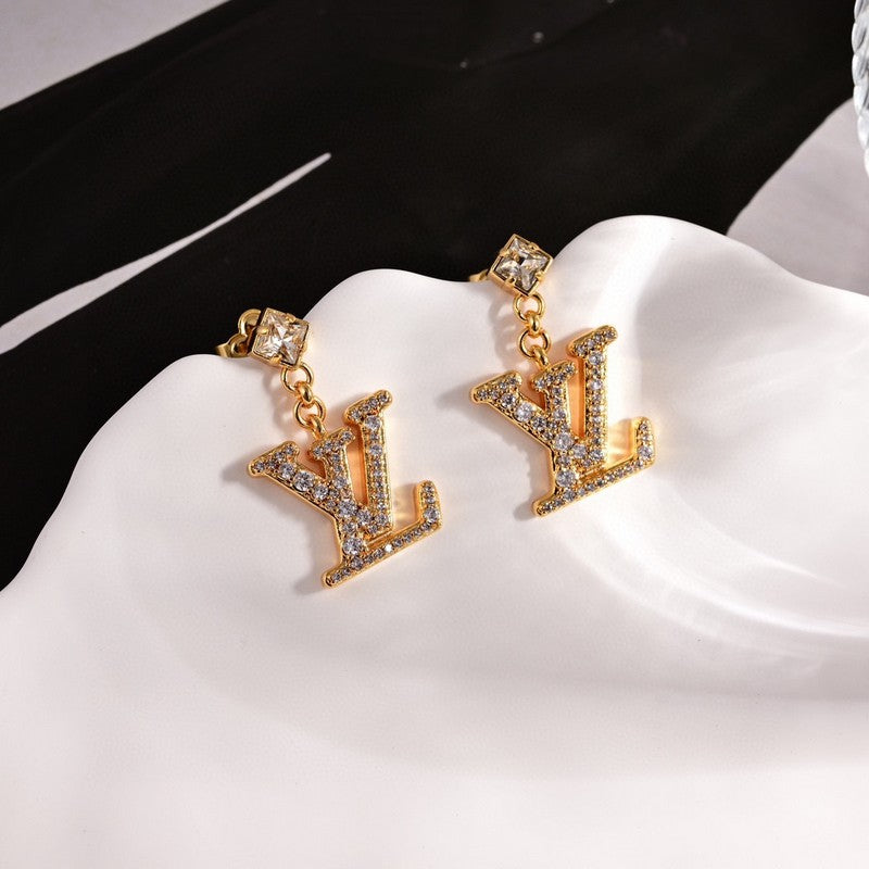Louis Vuitton Lady 18K Gold Earrings