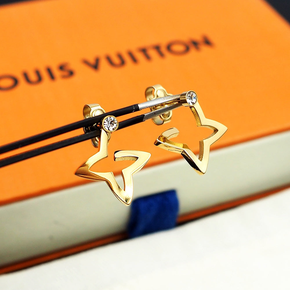 Louis Vuitton Blossom Mini Hoops 18K Gold Earrings