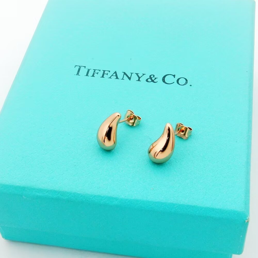 Tiffany Horn 18K Gold Earrings