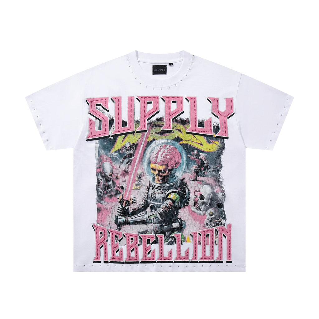 SUPPLY TEE Rebellion Astronaut Graphic T-Shirt — hero