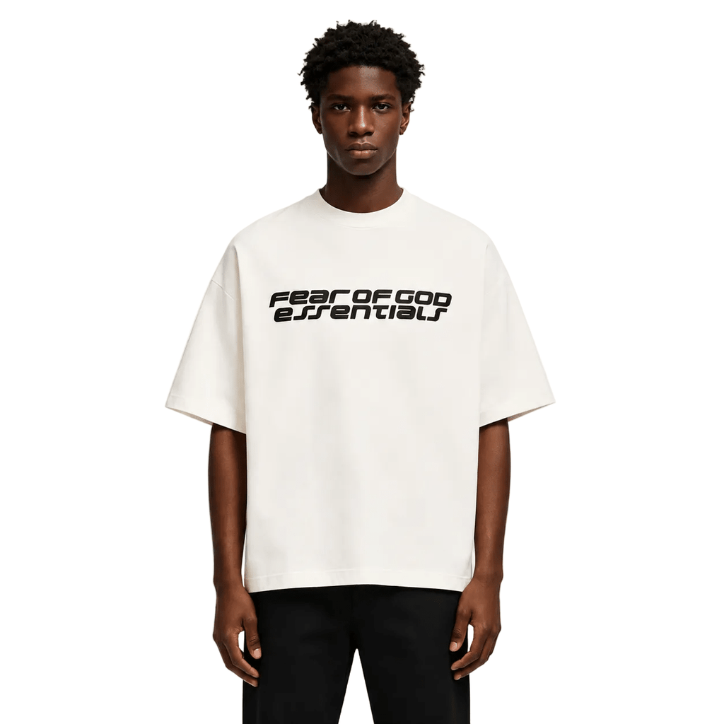 Fear of God Essentials 90s Short Sleeve T-Shirt Ivory