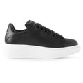 Alexander Mcqueen Raised Sole Black Sneaker - Women's