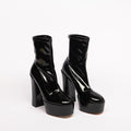 Stuart Weitzman Black Patent Platform Shoes
