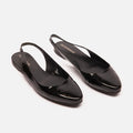 Jil Sander Jill Sander Black Patent Leather Slingback Shoes