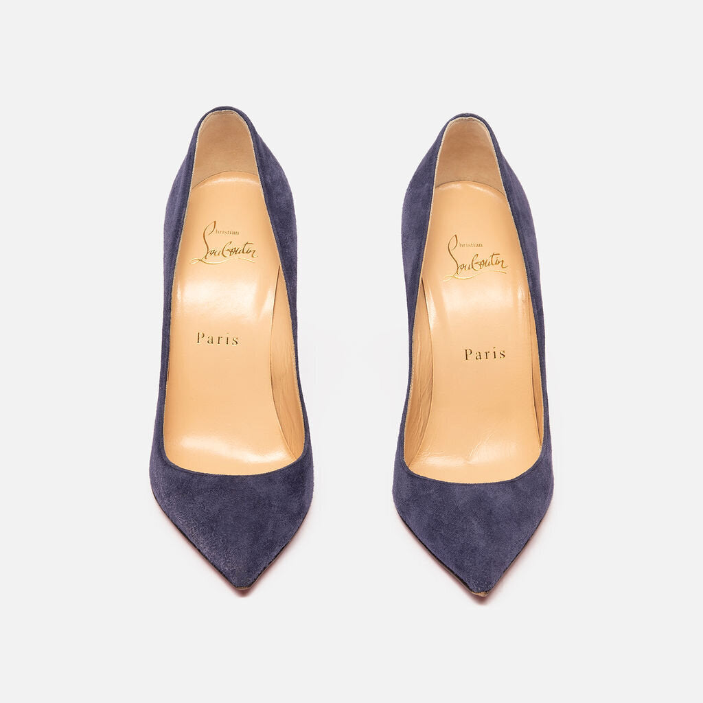 Christian Louboutin Royal Purple Suede Pumps